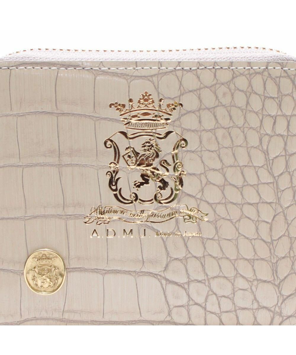 A.D.M.J. 【牛革】クロコ型押しスモールウォレット 