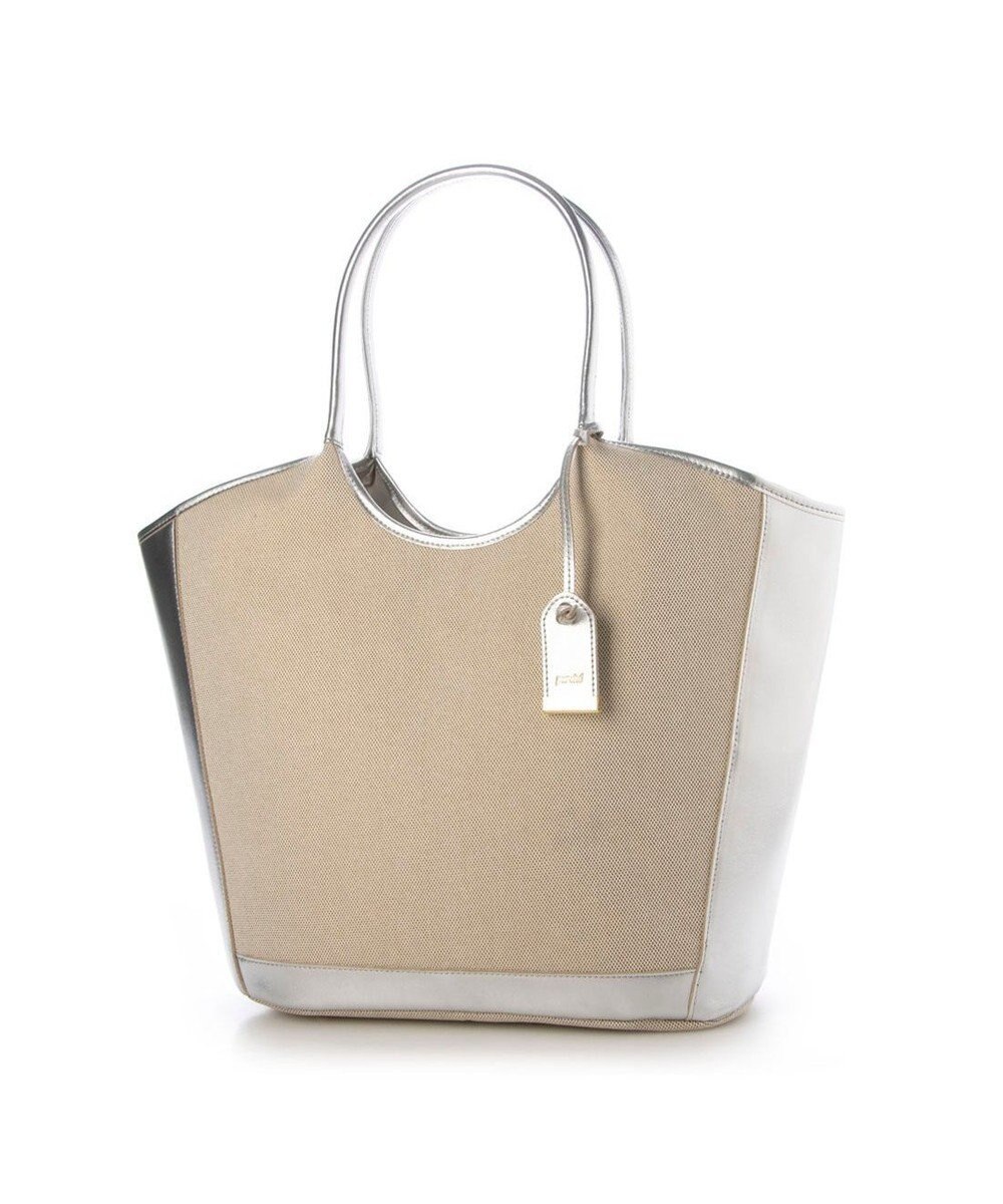 UNBILLION ペルケ perche / キャンバス・牛革トリミングトート 