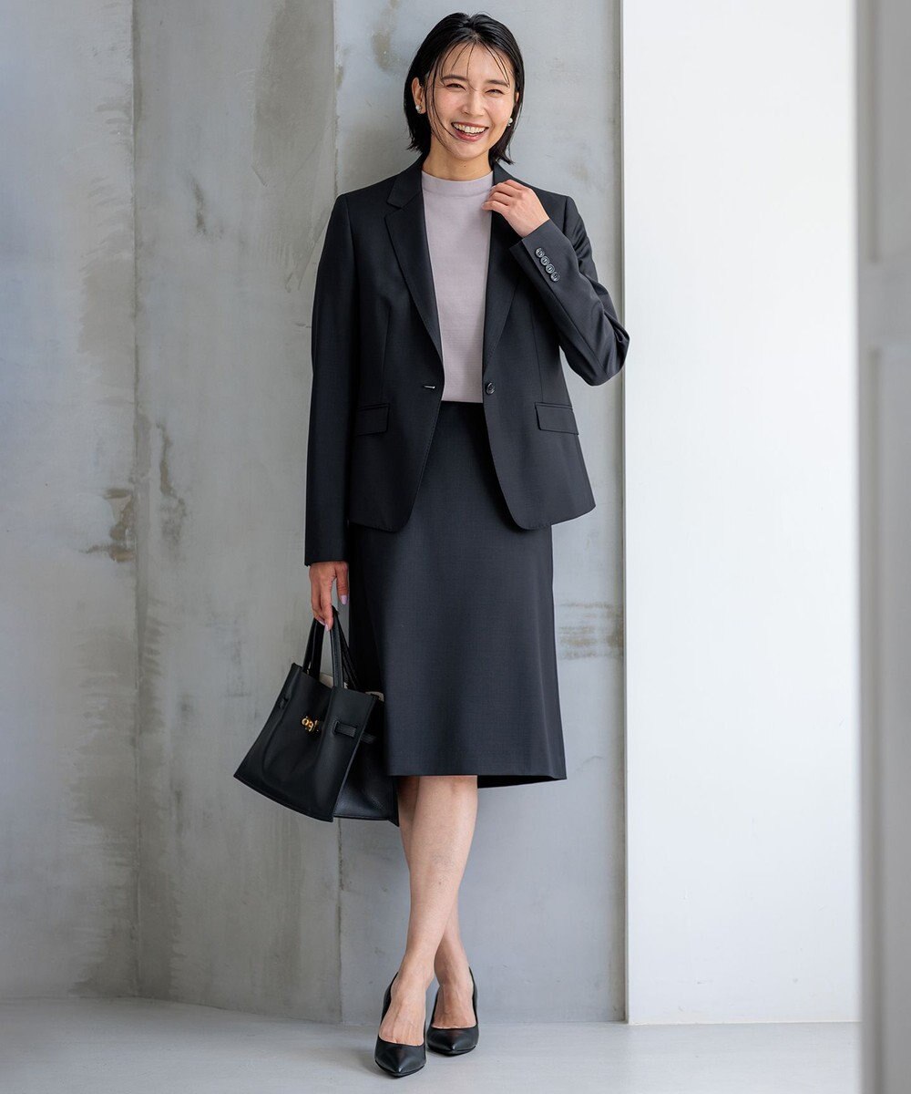 23区 S 【洗える】ヴィスコースストレッチ 半袖 ニット 