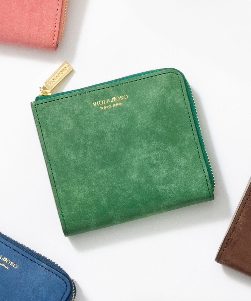 23区 VIOLAd'ORO L字ファスナー コンパクト ウォレット 