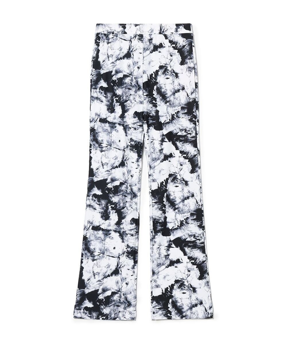 Chacott モノクロプリントブーツカットパンツ 