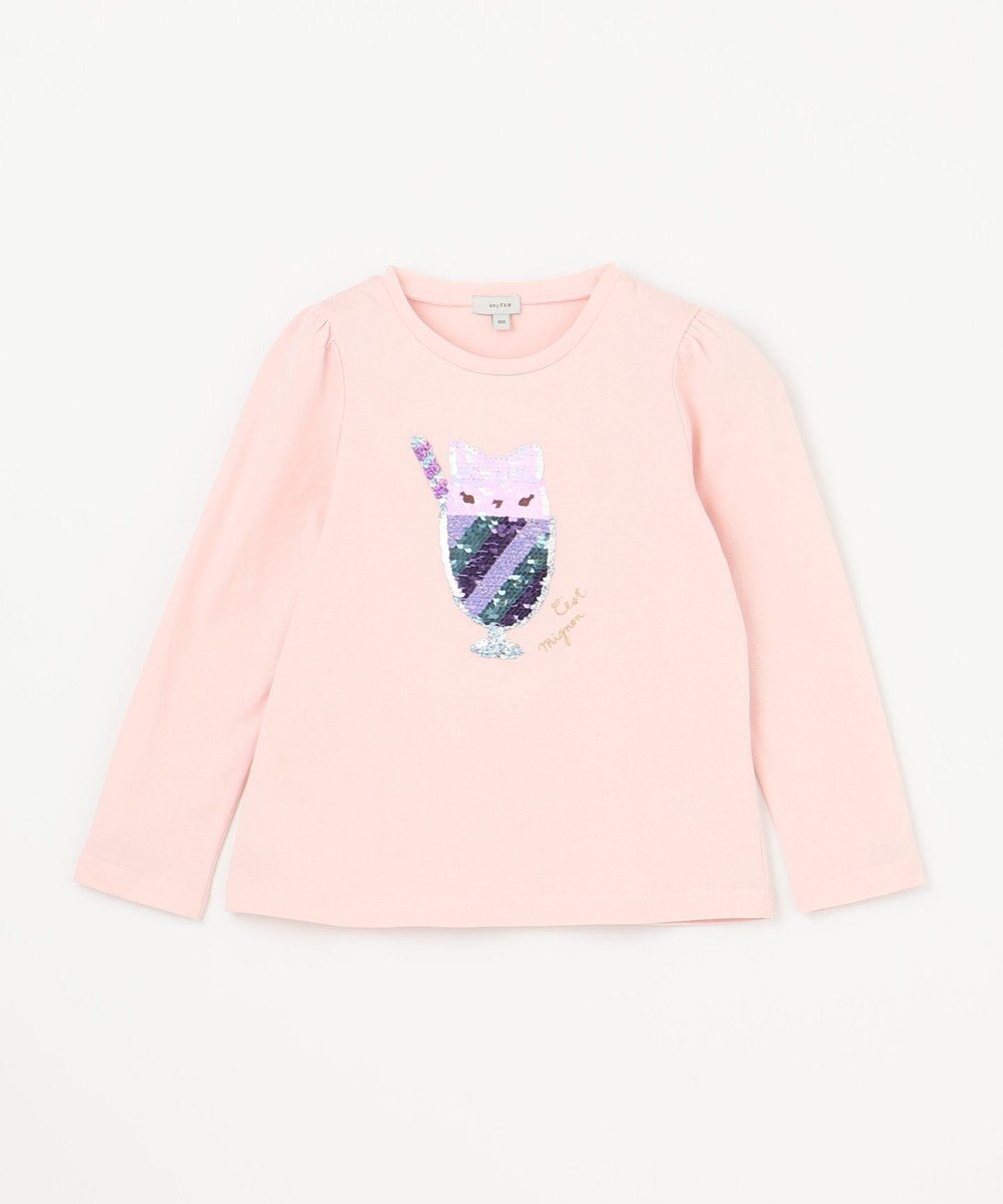 ANY KIDS ミラクルスパンコール長袖Tシャツ 
