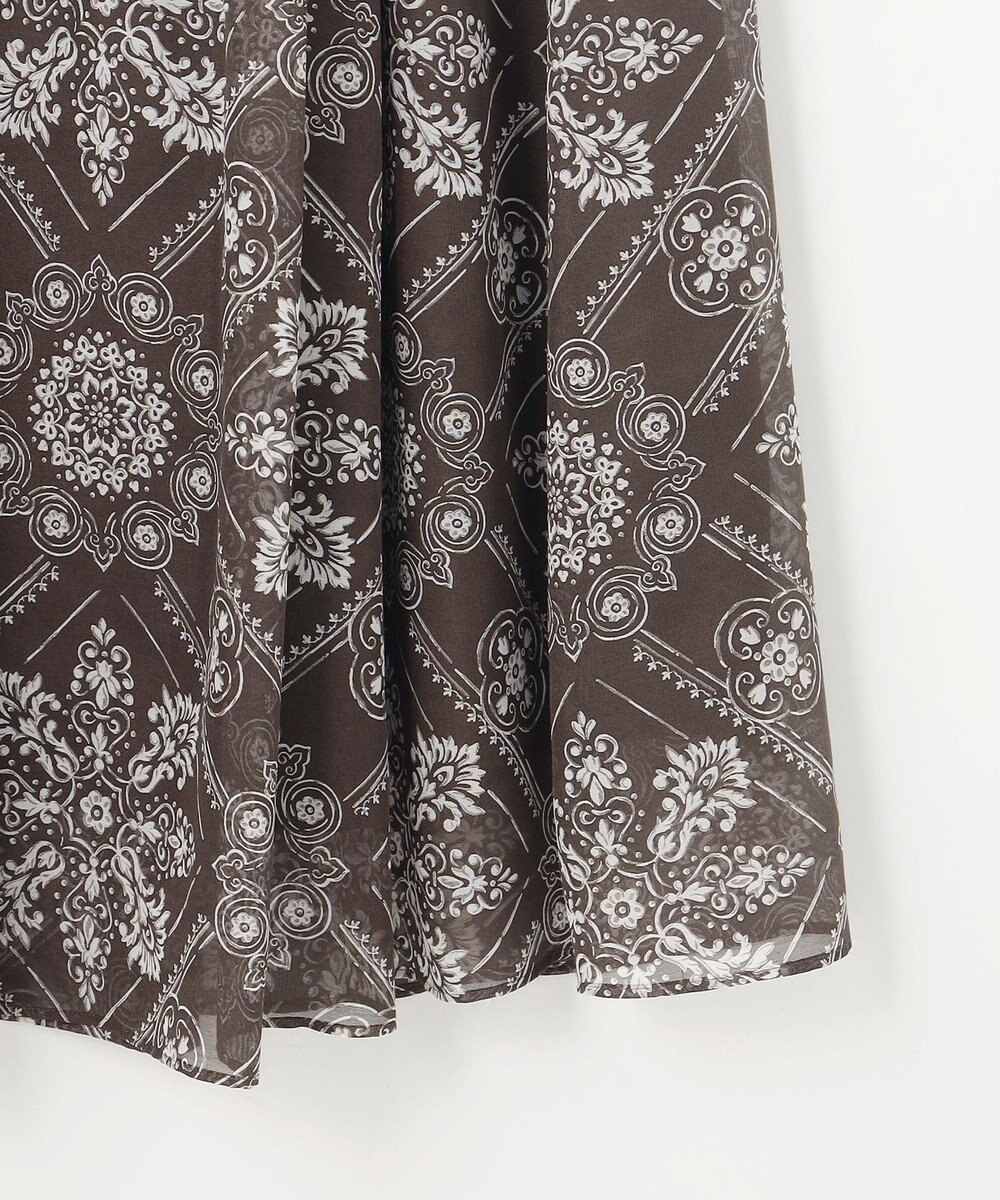 自由区 ロータスタイルプリント スカート 