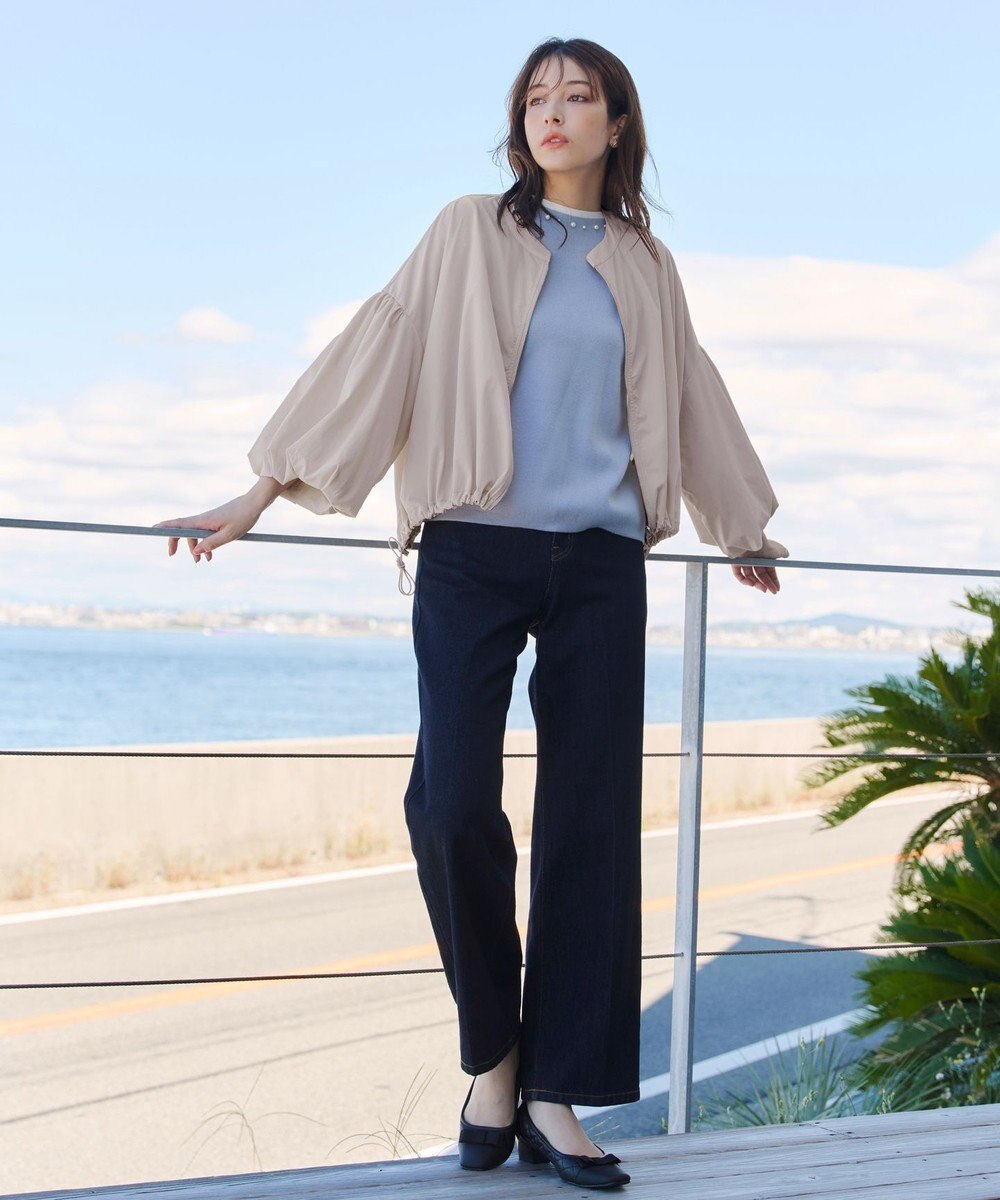 Tiaclasse 【洗える】バルーン袖ストレッチジャケット 