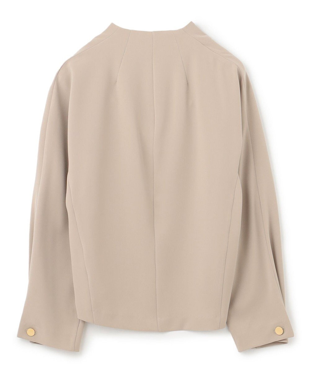 BEIGE， 【洗える】RUE / スリットネックフォルムブラウス 