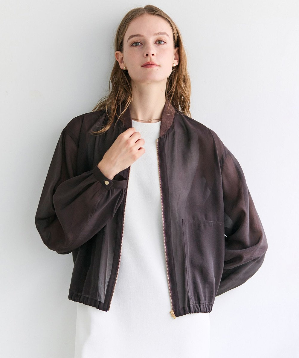 BEIGE， SERAPHIN / ライトシアーギャザー ブルゾン 