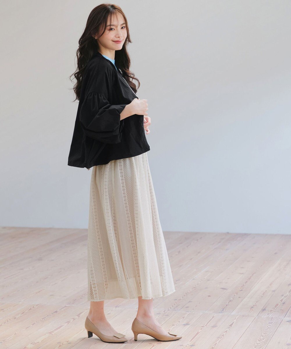 Tiaclasse 【洗える】バルーン袖ストレッチジャケット 