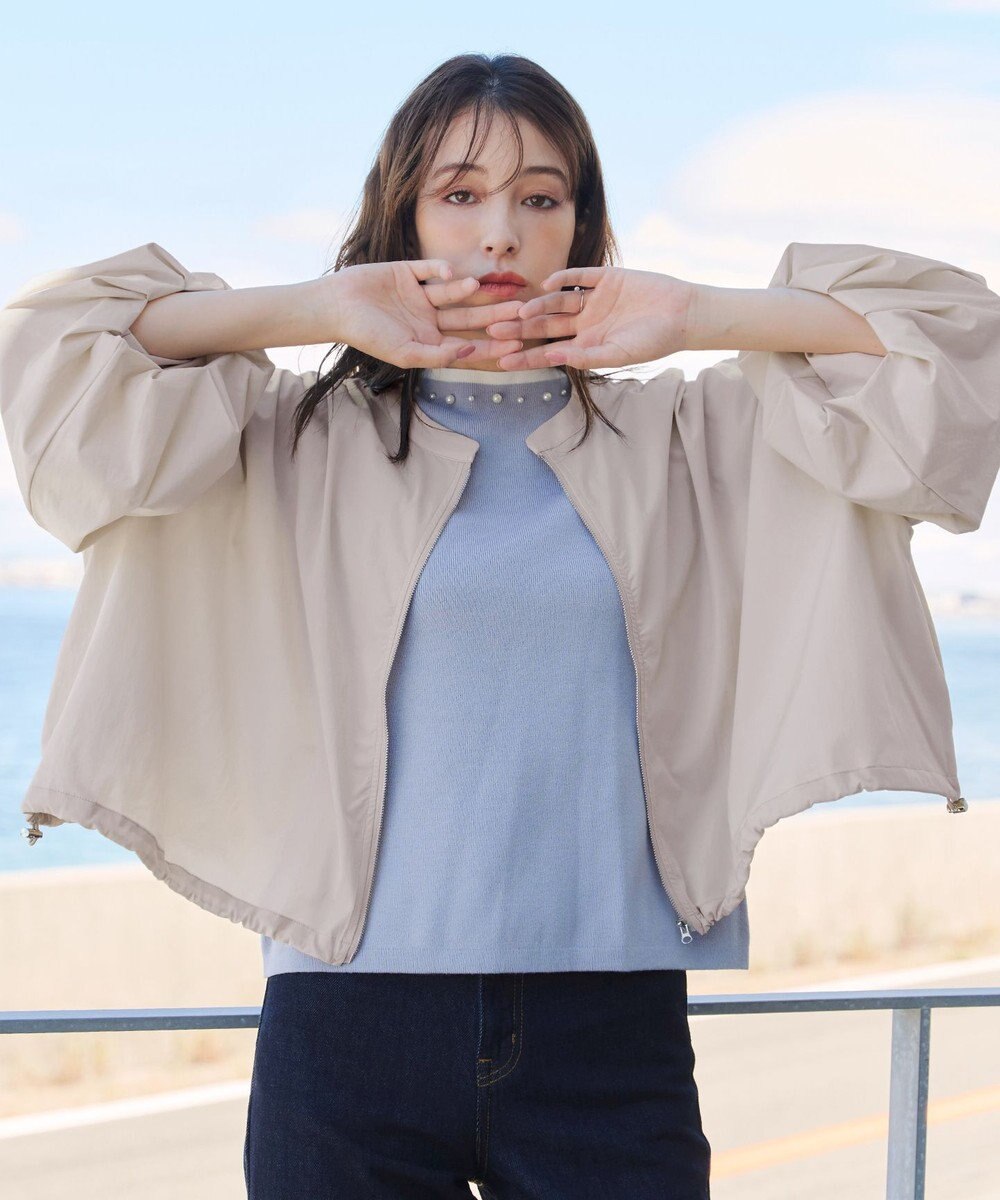 Tiaclasse 【洗える】バルーン袖ストレッチジャケット 