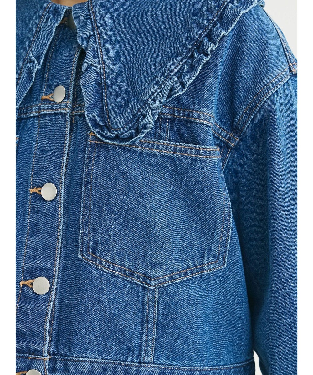 Green Parks ・Ｄｏｕｂｌｅ　Ｆｌａｇｓ　　フリルカラーＧジャン 