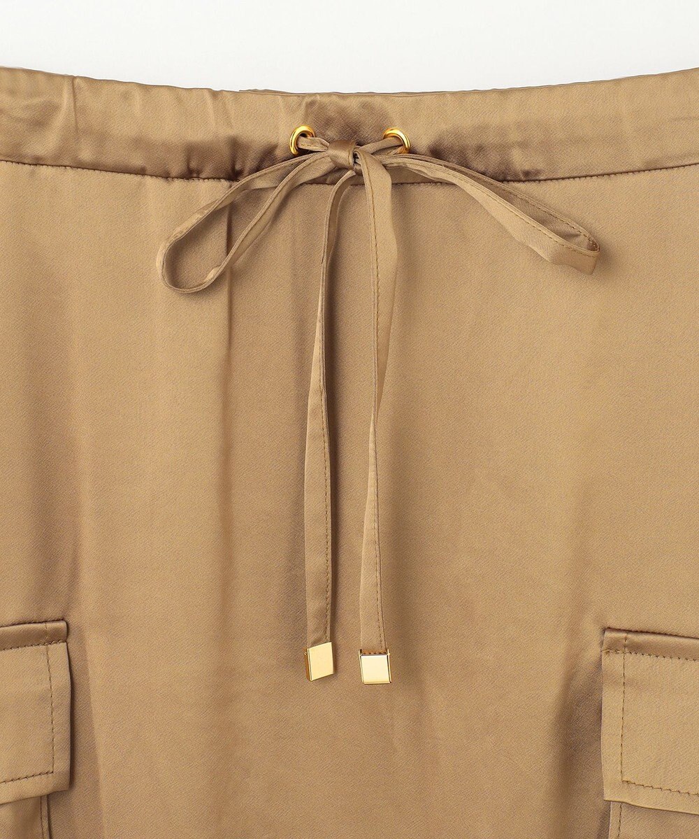 GRACE CONTINENTAL サテンミリタリーロングスカート 