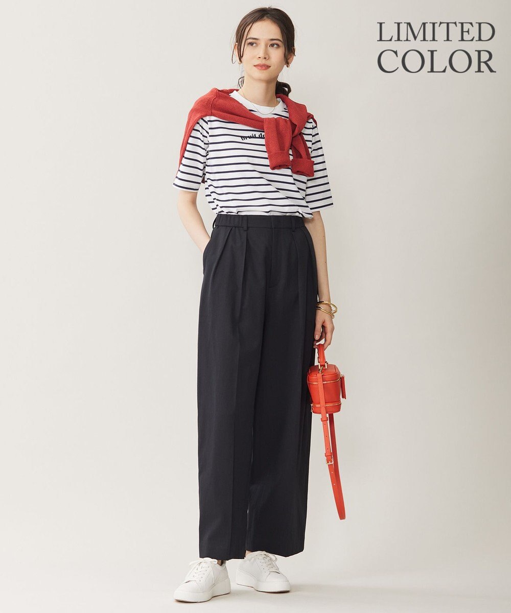 自由区 S 【カタログ掲載・WEB限定カラーあり・洗える】ロゴ刺繍 Tシャツ 