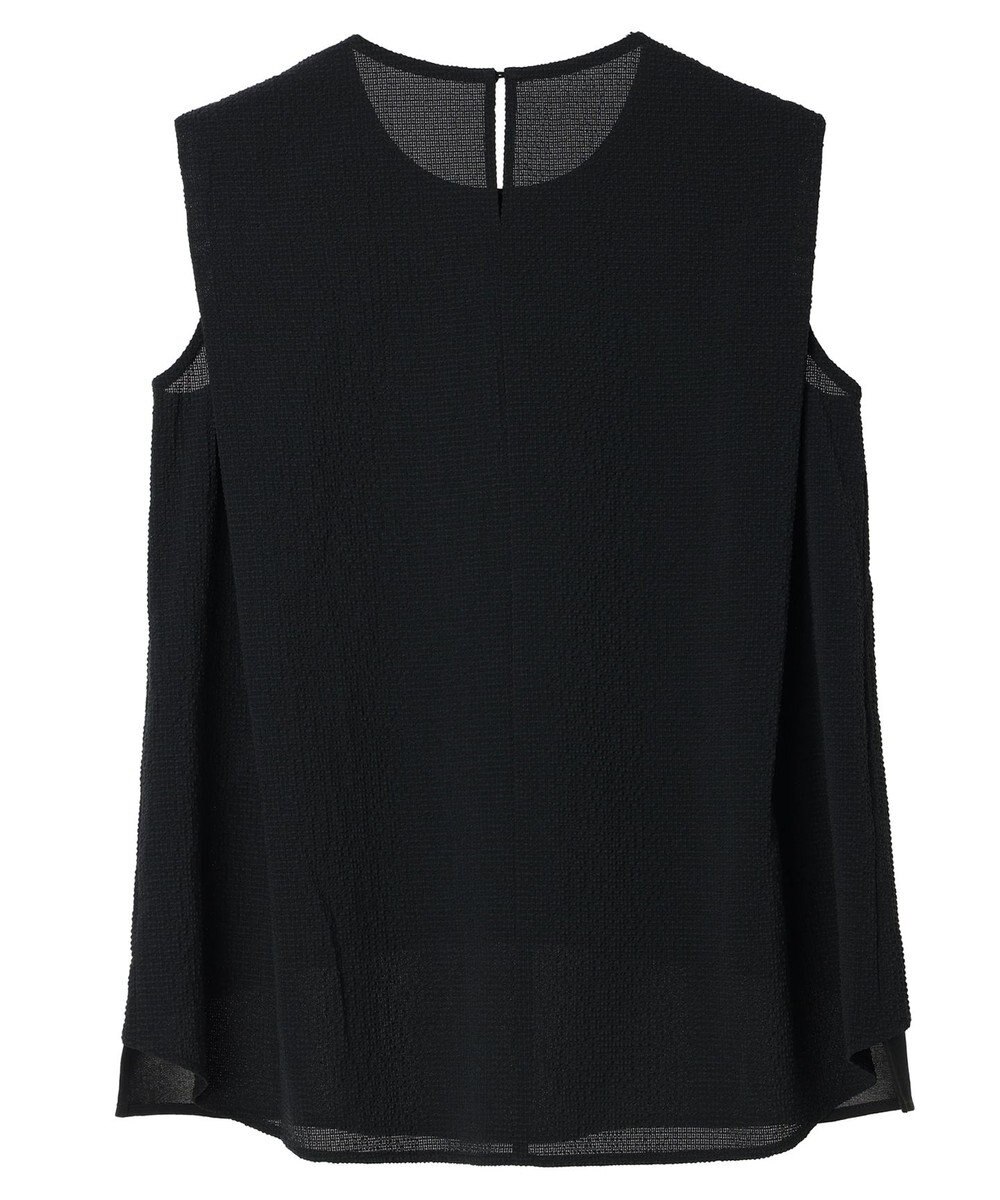 Green Parks 異素材レイヤードノースリーブブラウス 