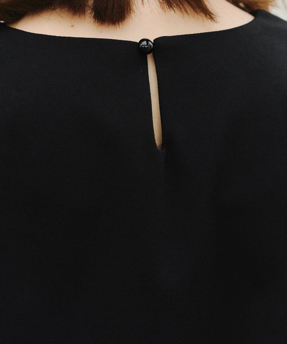 Tiaclasse L 【洗える】リボンスリーブブラウス 