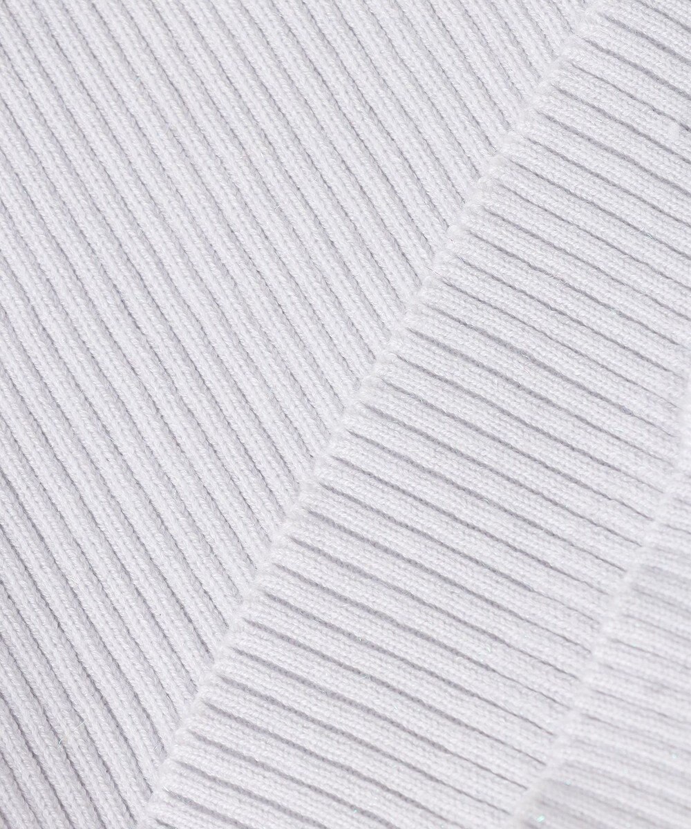 Feroux 【洗える】パフスリーブラメ ニット 