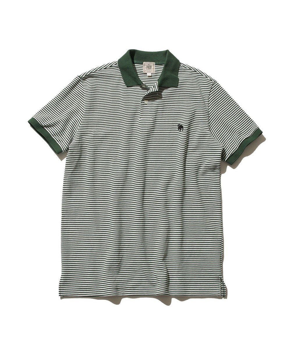 Inspire インスパイア 50代 60代向け大人カジュアルブランド おしゃれ おじさん お父さん アウトドア ギフト シニア パネルボーダー ポロシャツ ファッション プレゼント メンズ 男性 長袖 無料サンプルok パネルボーダーポロシャツ