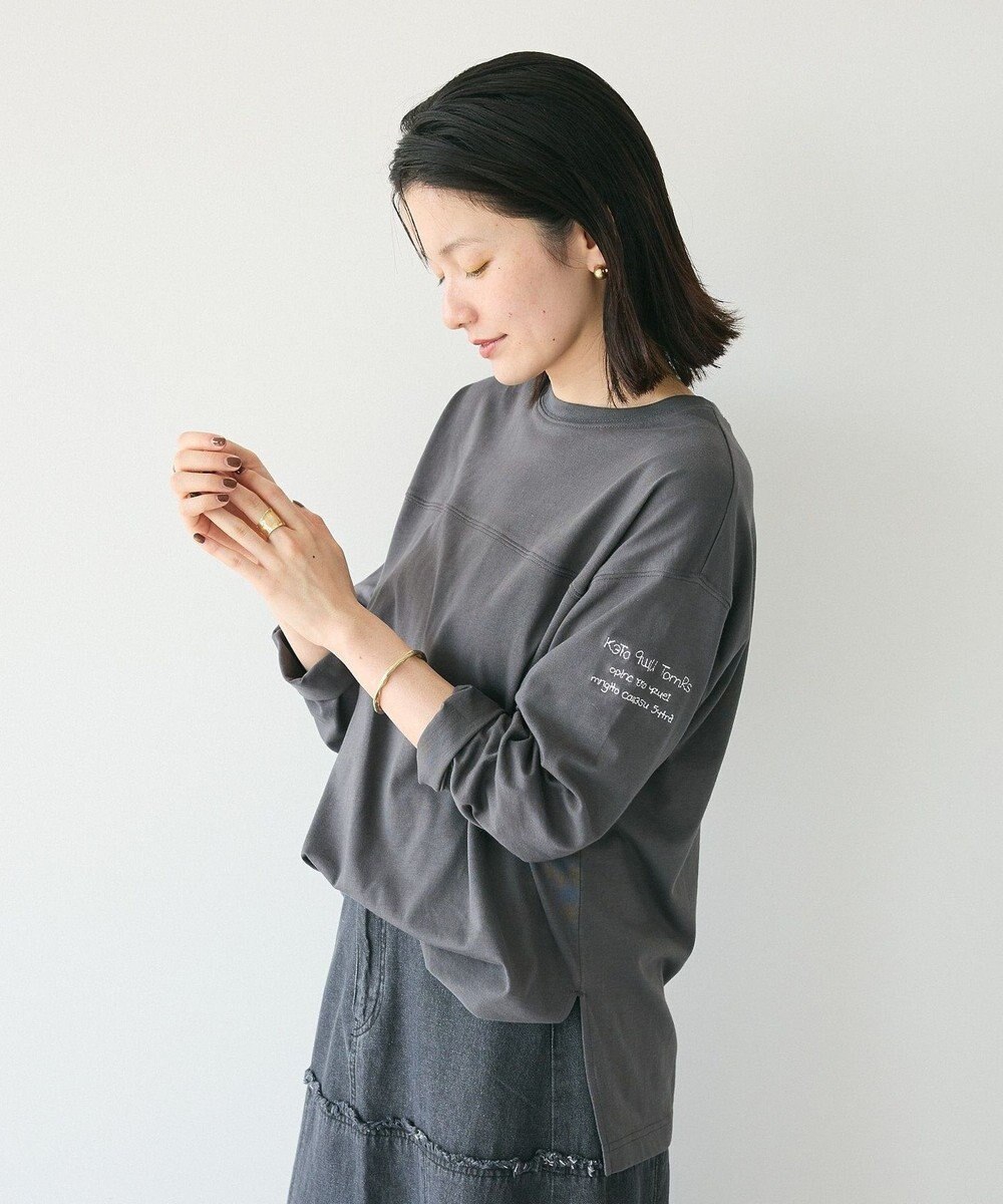 CRAFT STANDARD BOUTIQUE ワンポイント刺繍長袖チュニック 