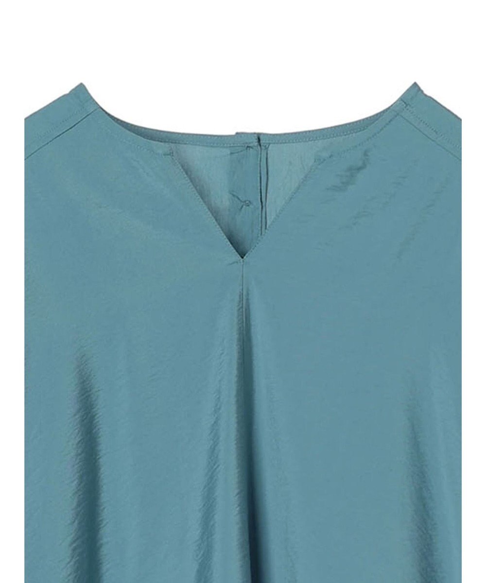 AMERICAN HOLIC 接触冷感スキッパーバックギャザーブラウス 