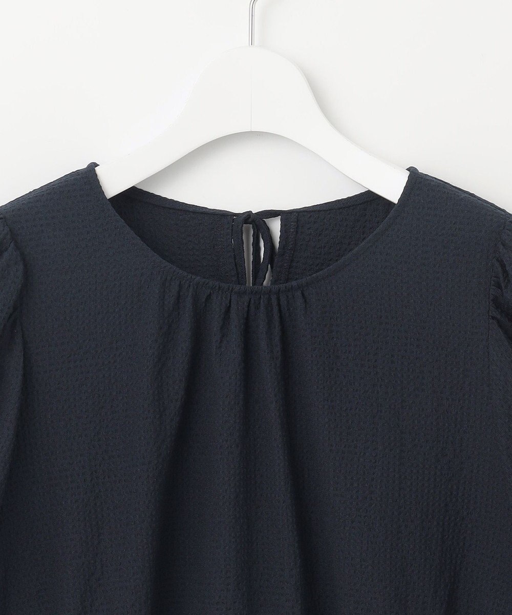 Feroux 【洗える】パフスリーブチュニック ブラウス 