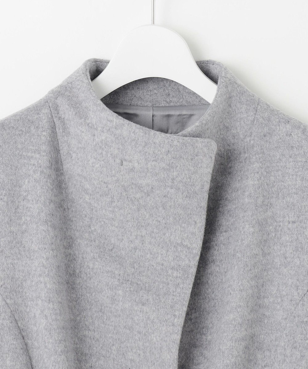 J.PRESS LADIES L Super150sAZAMIビーバー スタンドカラー コート 