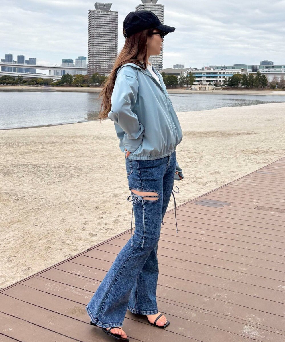 WEGO 【日焼け対策/セットアップ対応】ラッシュガードZIPパーカー 