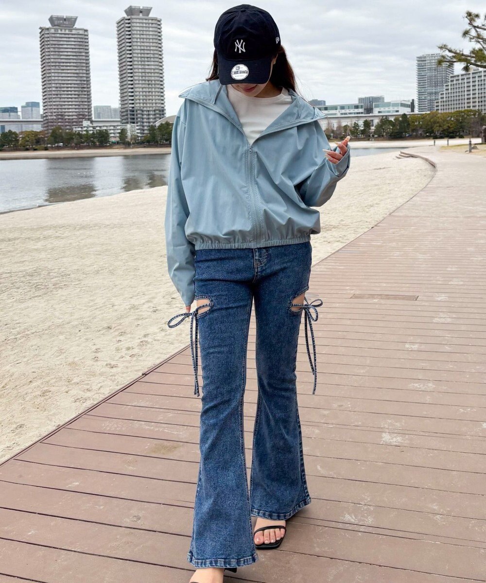 WEGO 【日焼け対策/セットアップ対応】ラッシュガードZIPパーカー 