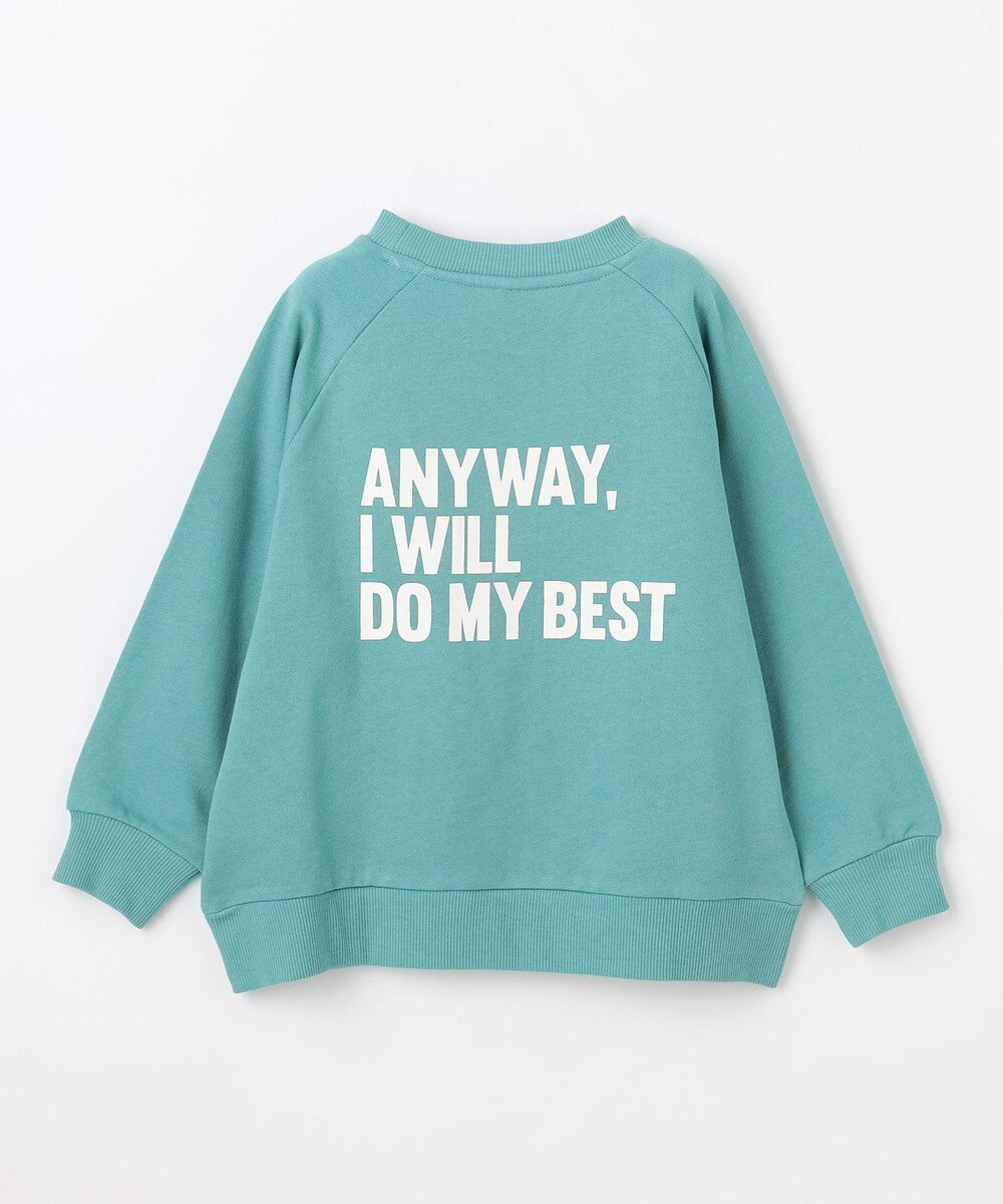 ANY KIDS ロゴプリント トレーナー 