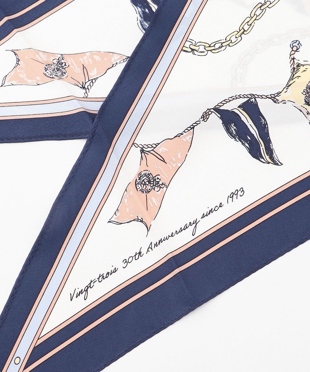 23区 マップ柄 スカーフ 