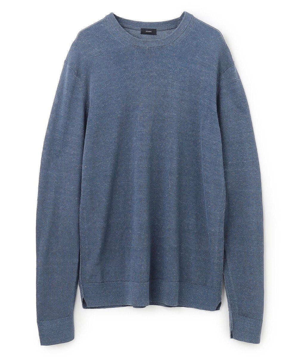 JOSEPH HOMME リネンナイロンプレーン　クルーネックニット 