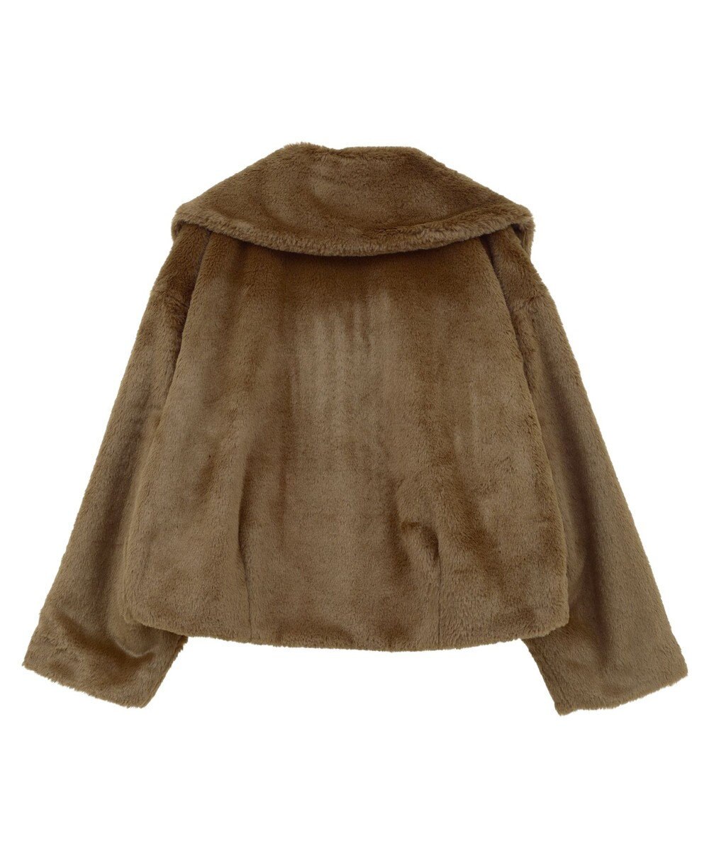 earth music&ecology ファーショートブルゾン 