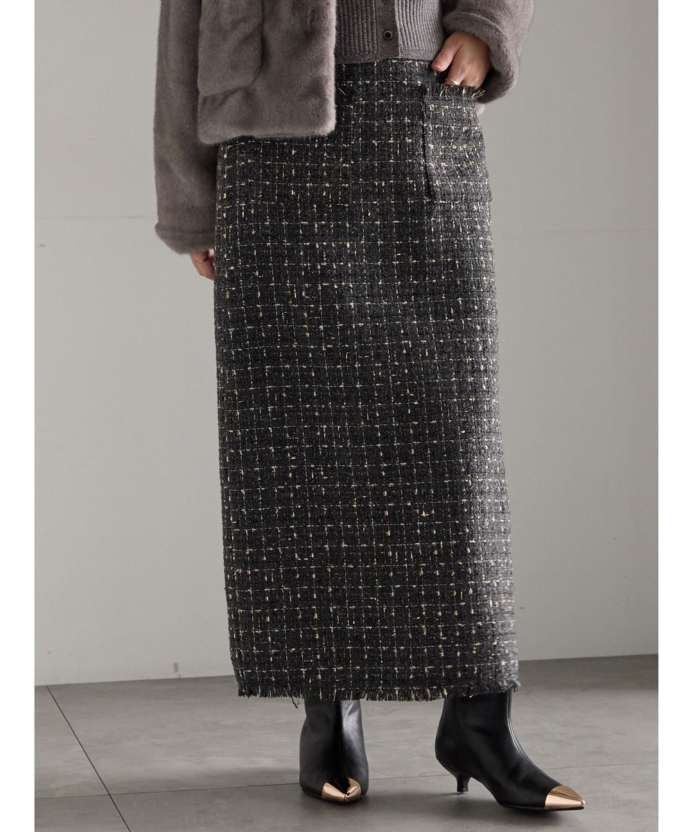 Te chichi ツィードロングナロースカート《2025winter catalog item》 