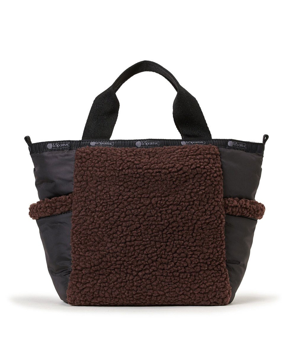 LeSportsac SHERPA SMALL OPEN TOTE/ダークチョコレートシェルパ 