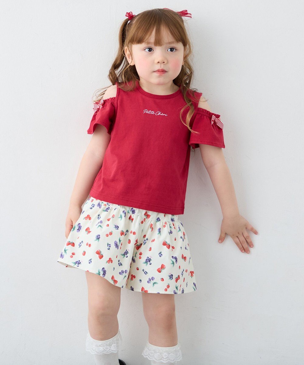 ANY KIDS 【綿100%】オンオフショルダー Tシャツ 