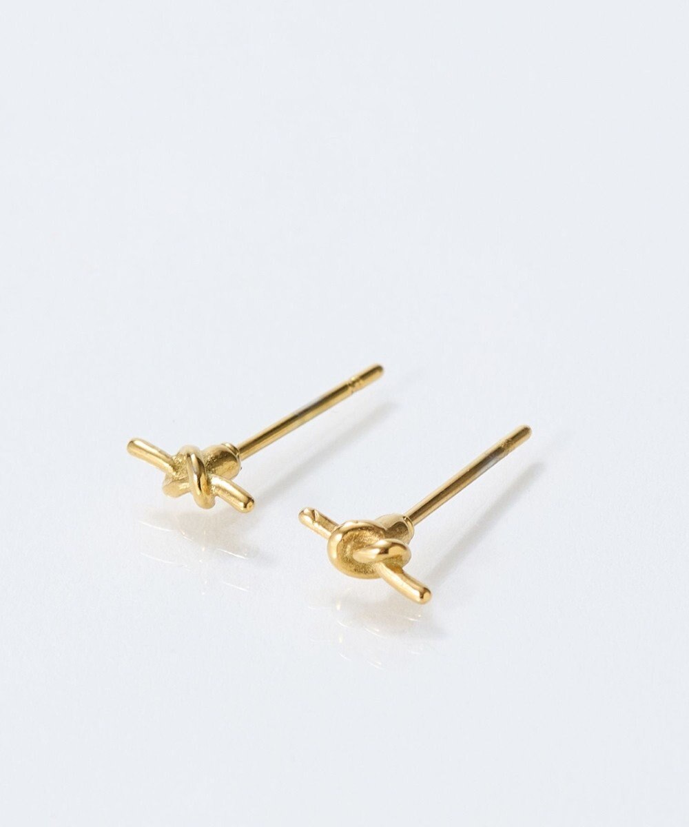 Phoebe 【金属アレルギー対応】プチノットピアス　ゴールド/サージカルステンレス 