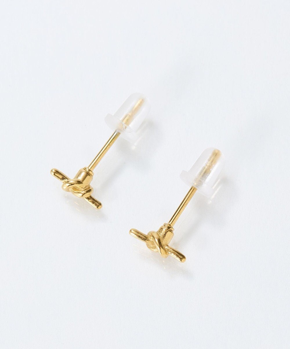 Phoebe 【金属アレルギー対応】プチノットピアス　ゴールド/サージカルステンレス 
