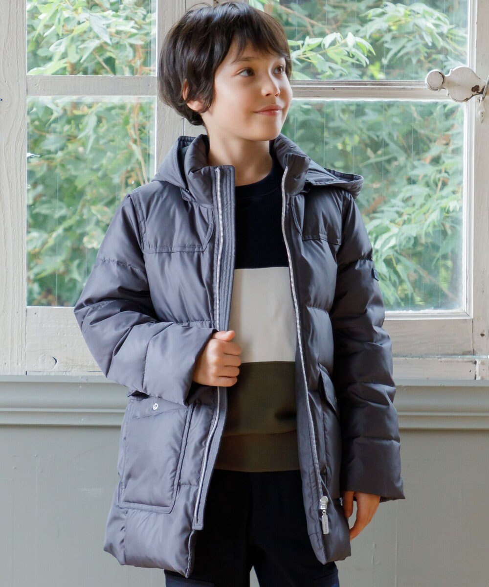 J.PRESS KIDS 【110-130cm】【撥水】50Dタフタ ダウンコート 