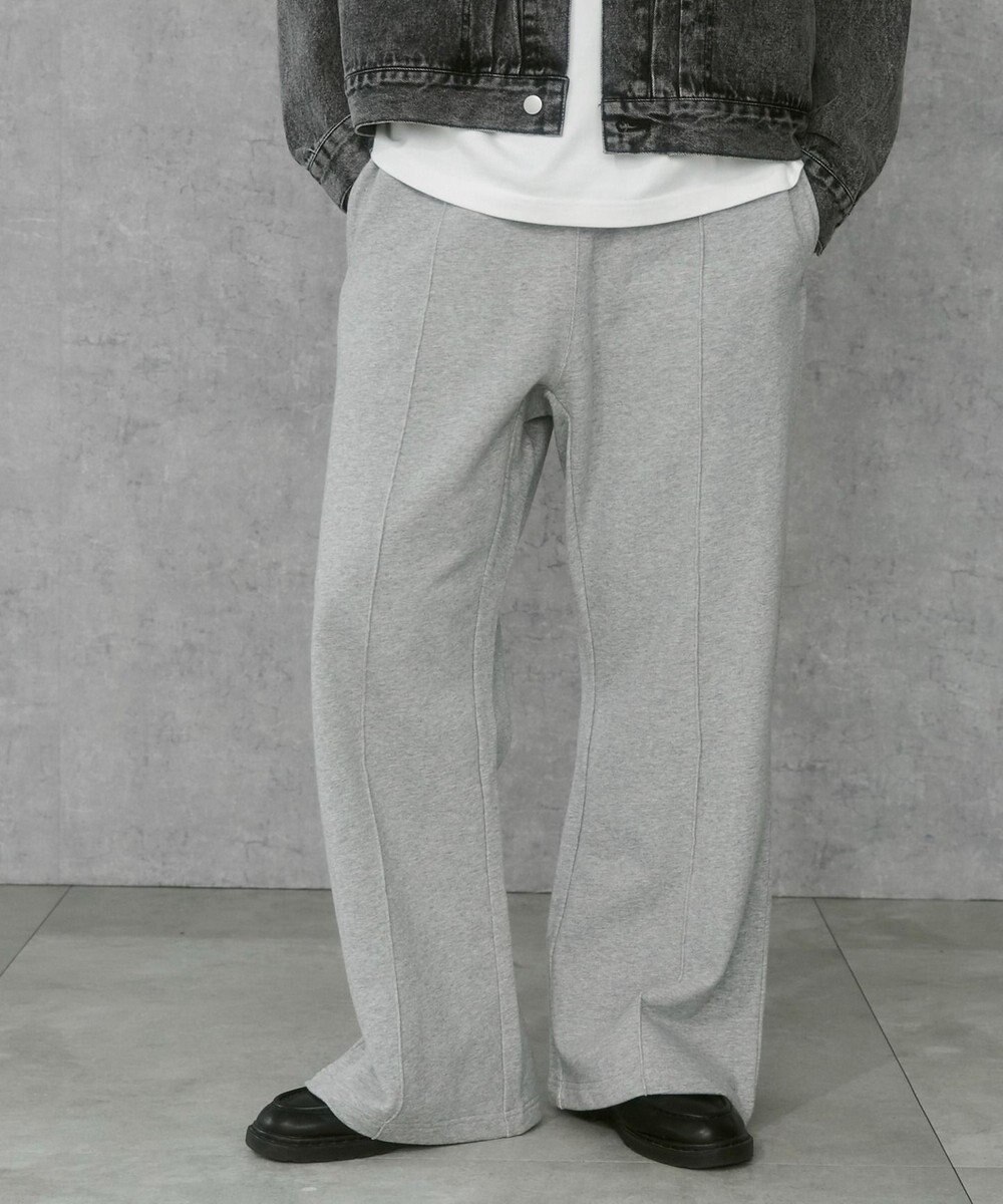 WEGO 【ウエストゴム】スウェットフレアパンツ 