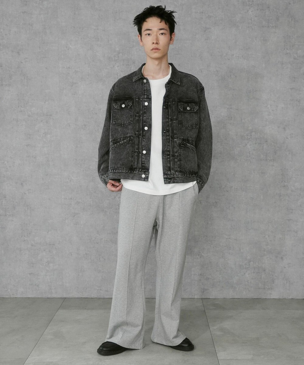 WEGO 【ウエストゴム】スウェットフレアパンツ 