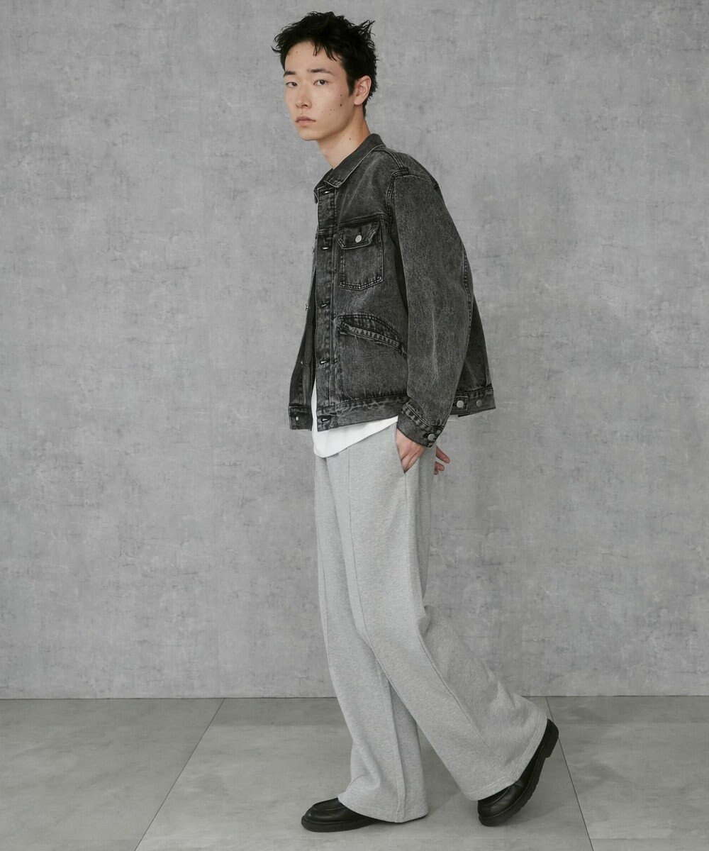 WEGO 【ウエストゴム】スウェットフレアパンツ 