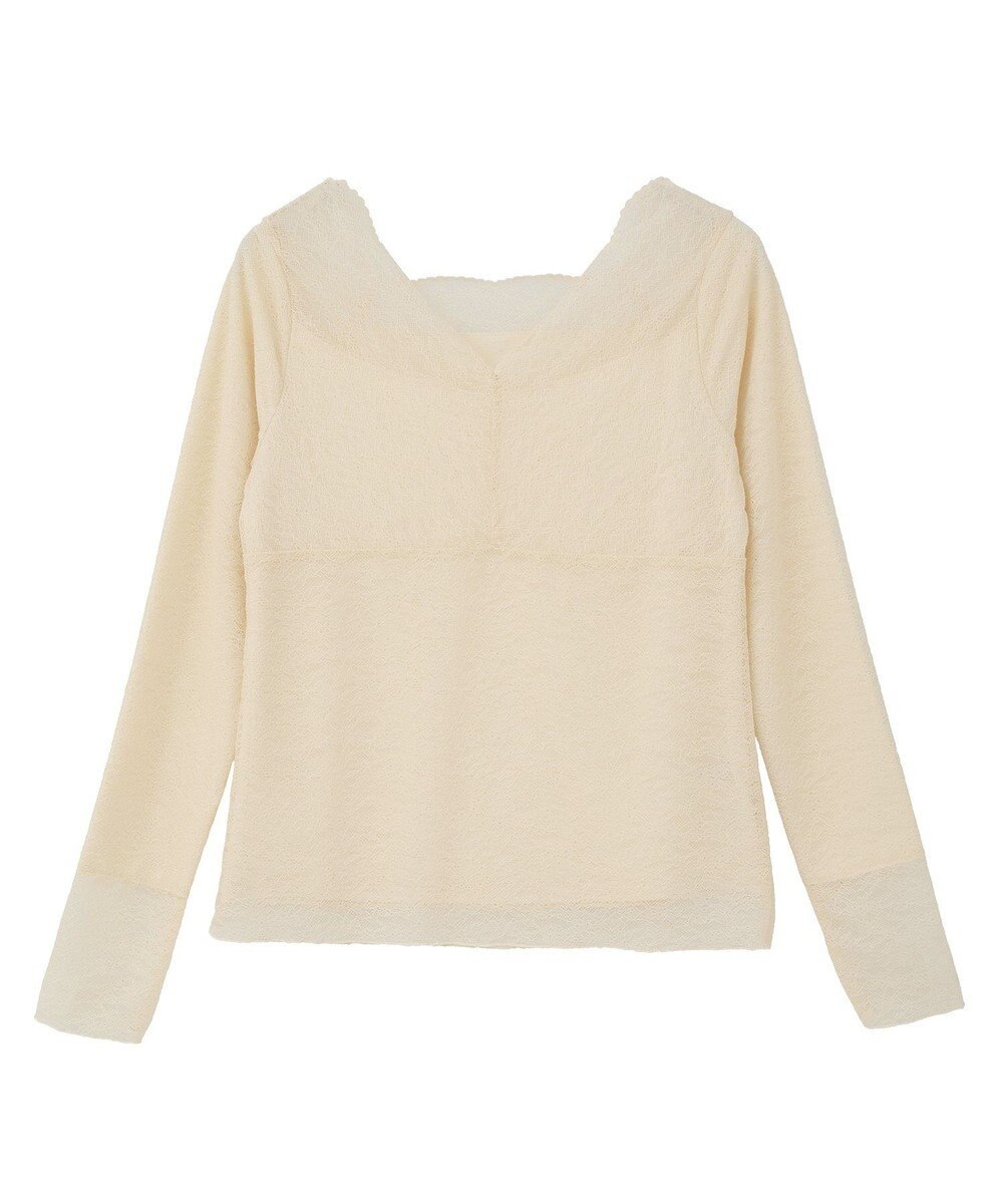 earth music&ecology 【吸湿発熱】【2WAY】あったかフェミニンインナー（２ｗａｙネック） 