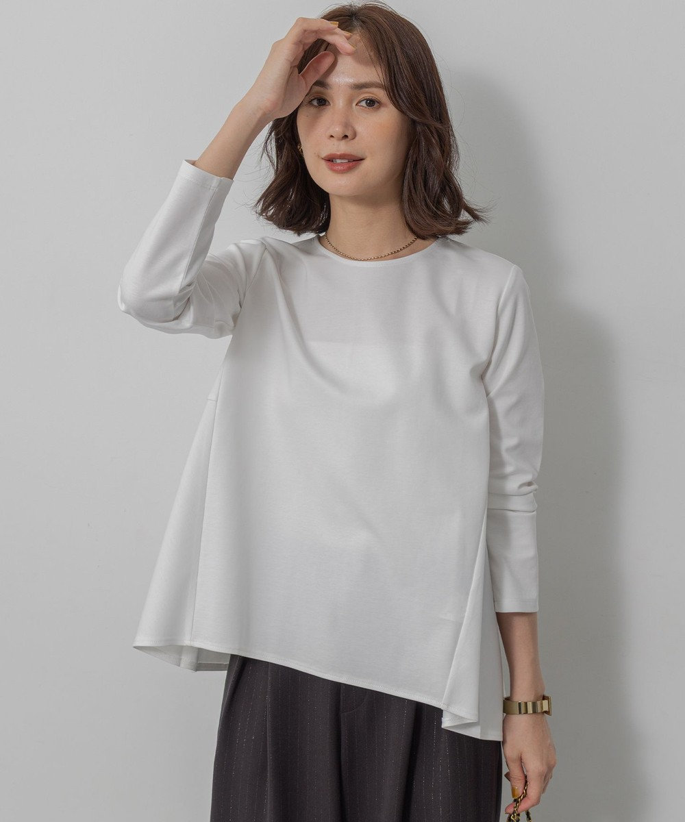 組曲 L バックフレアロングＴシャツ 