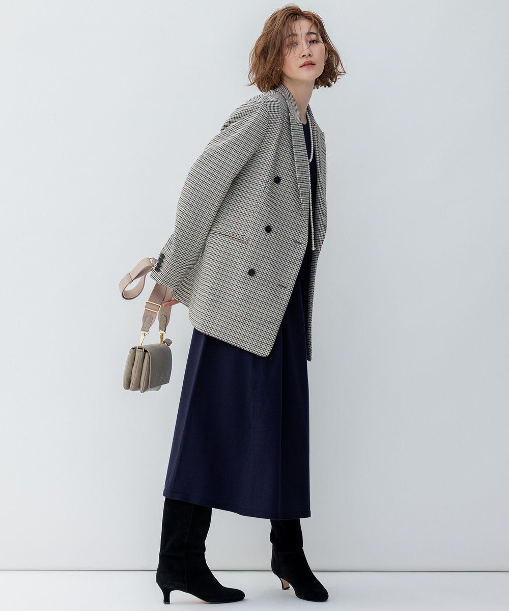 23区 ガンクラブチェックストレッチ ジャケット 