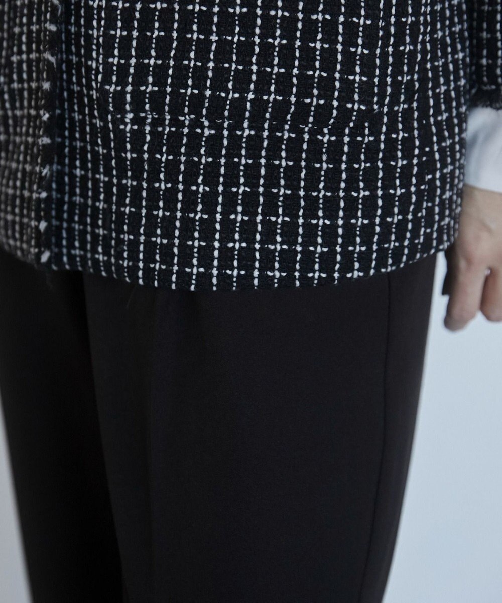 WEGO 【ANGIE VINTAGE/オケージョン対応 / セレモニー対応】ノーカラー ツイードジャケット 