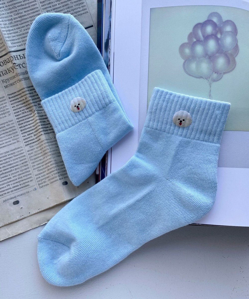 WEGO アニマルプリントショートソックス 