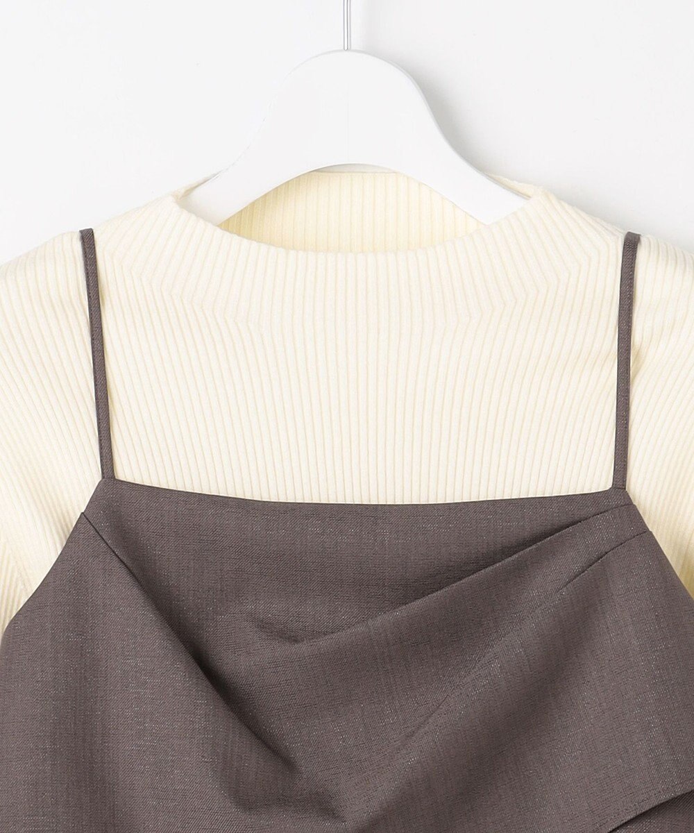 ANY SIS 【2SET】ビスチェ ワンピース × ニット セット 