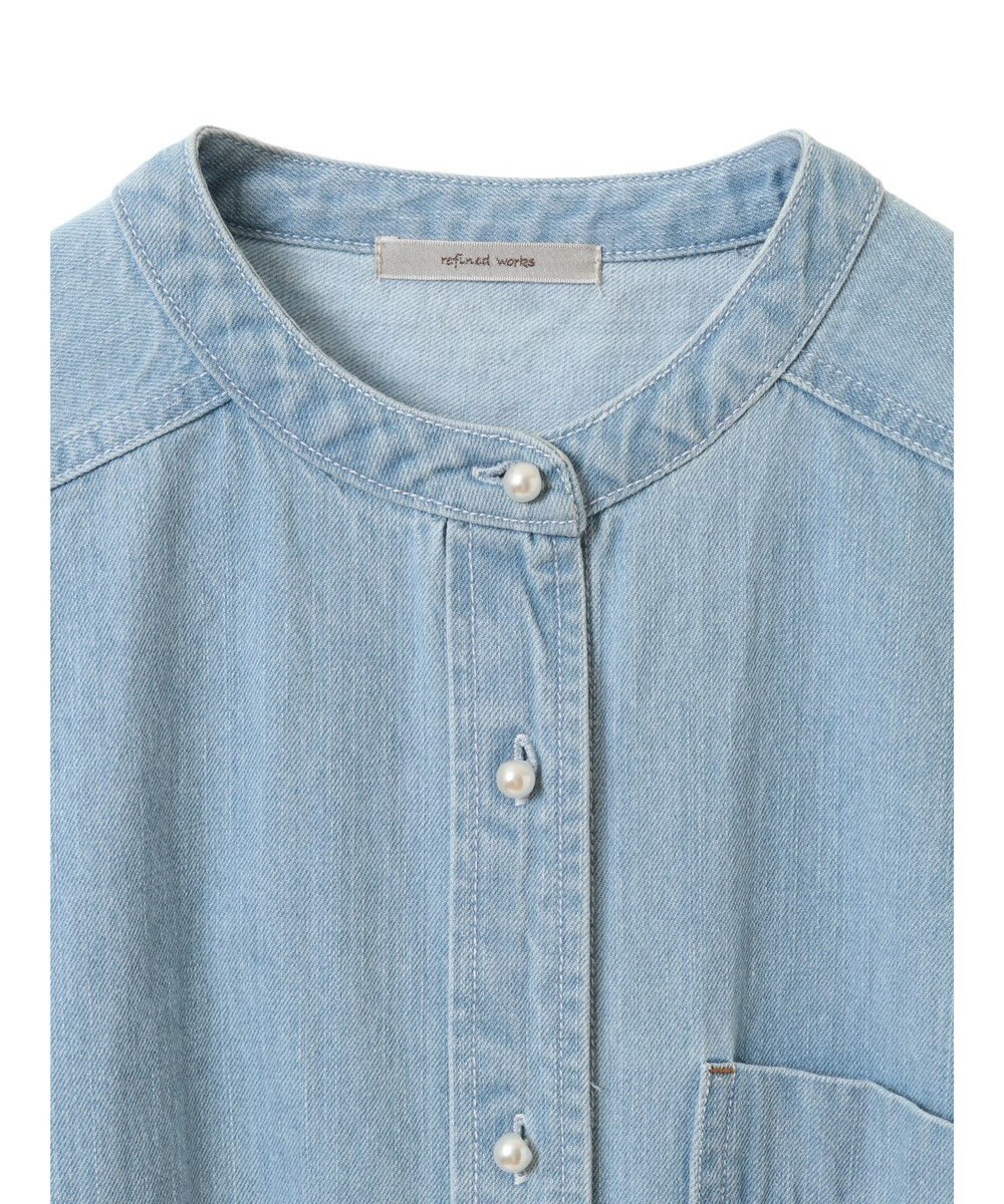 CRAFT STANDARD BOUTIQUE デニムパールボタンワンピース 