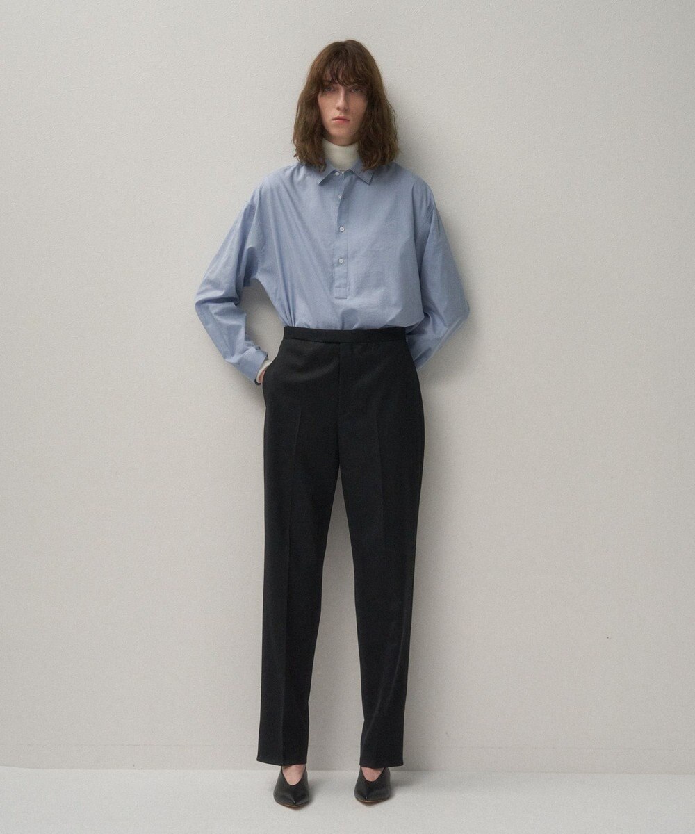 ATON COMPACT WOOL | タックパンツ 