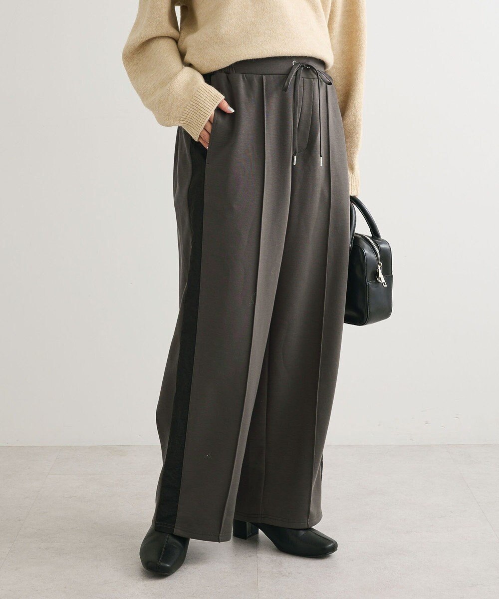 Green Parks あったか裏起毛サイドラインスウェットパンツ 