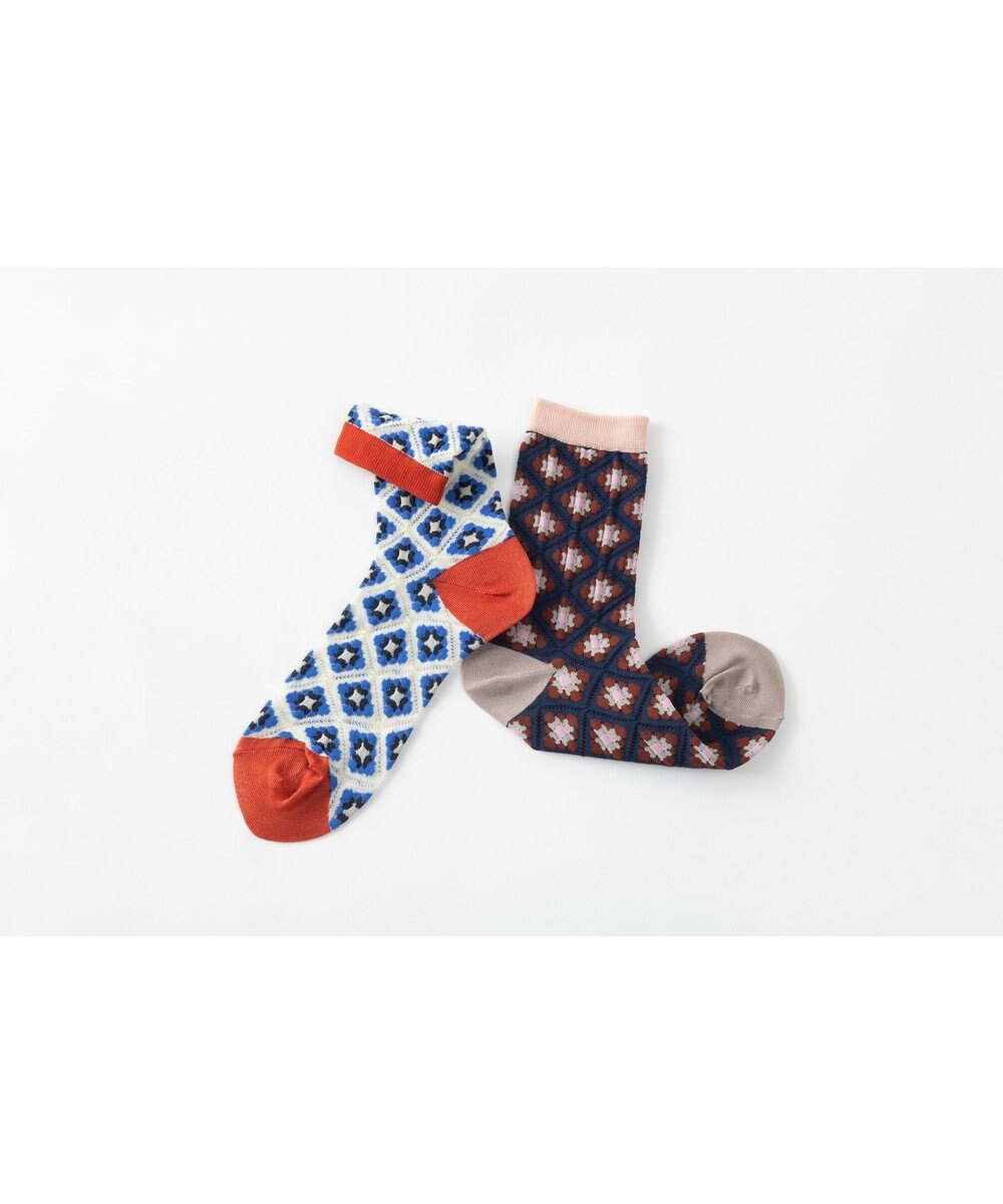 TRICOTE シアーモザイクタイルソックス 