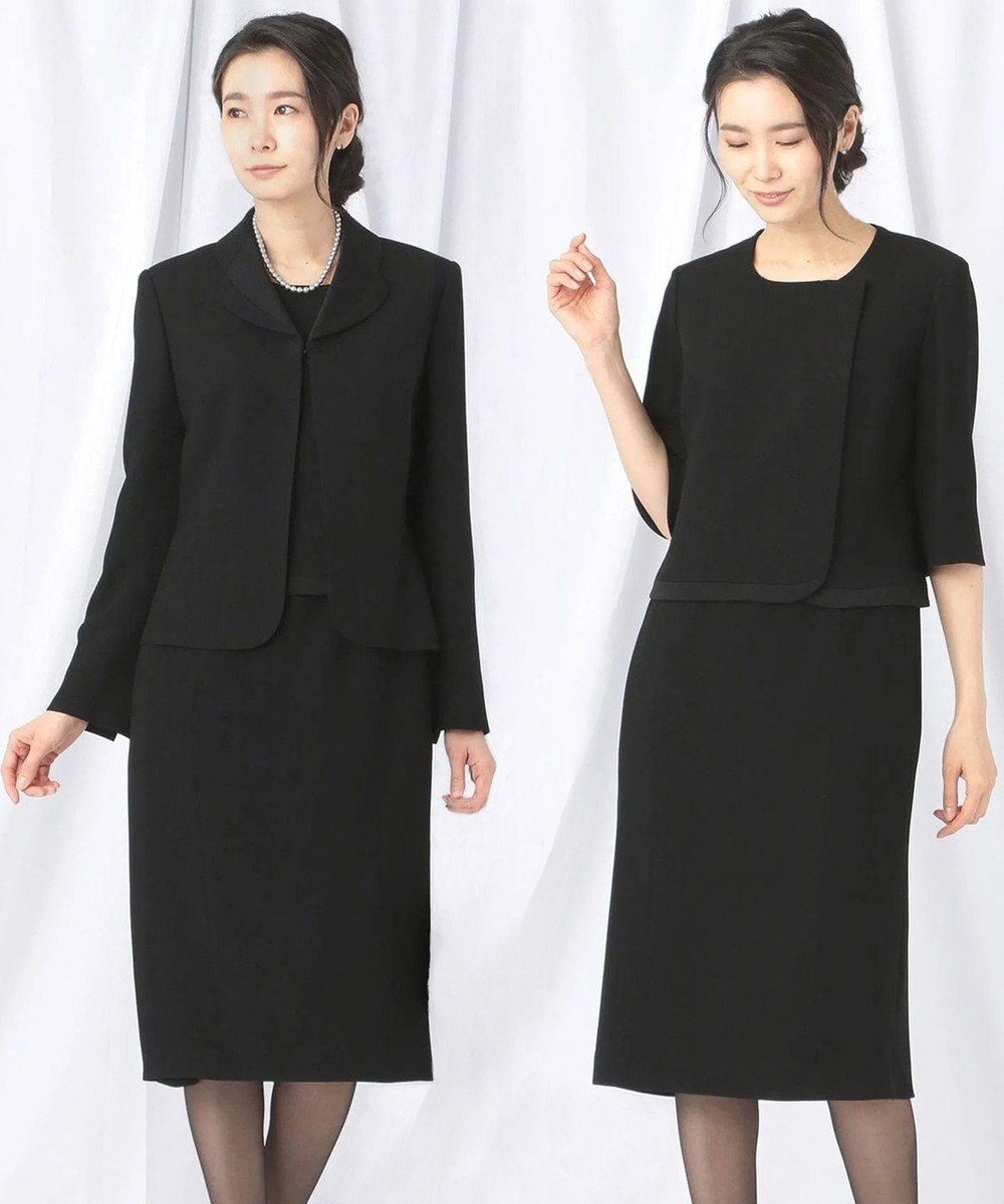 自由区 FORMAL 【高級トリアセテート素材】レベッカBSジョーゼット ジャケット+ワンピース 