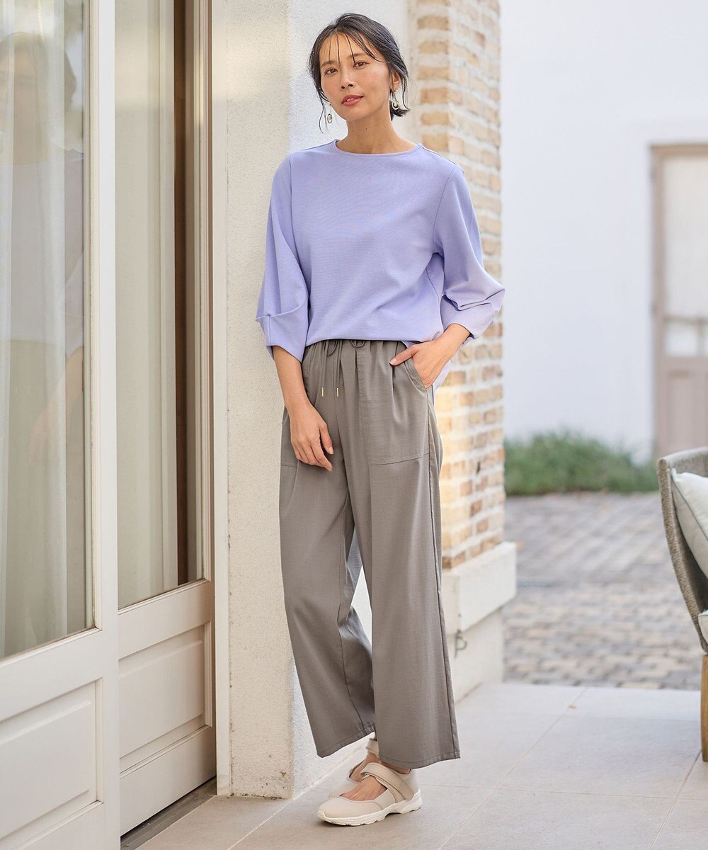 ANY L 【洗濯機可能/接触冷感/UVケア/イージーケア】清涼リラックスパンツ 